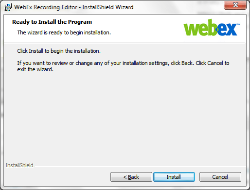 webex recording editor latest version